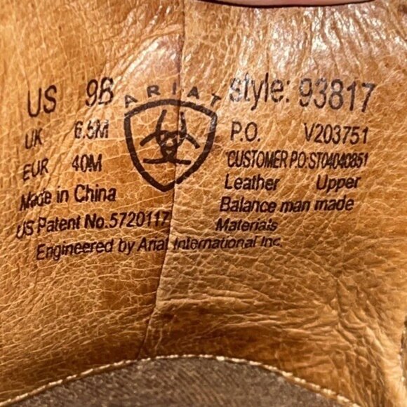 Ariat Womens 9 B Mules Clogs Brown Leather Ostrich Print Slip On Shoes T… - Picture 5 of 6